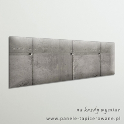 Panel tapicerowany 3D Beton 140×60